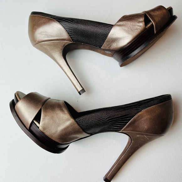 BCBGMAXAZRIA Women’s Classic Slip On Open Toe High Heels Size 10B - Picture 7 of 7